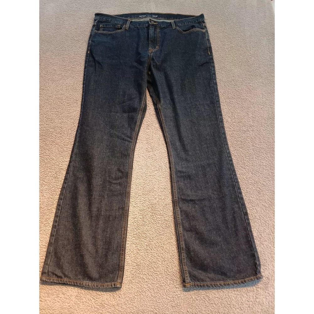 Old Navy Men's Boot-Cut Jeans 40x34 Dark Wash Relaxed 5-Pocket Zip Fly‎